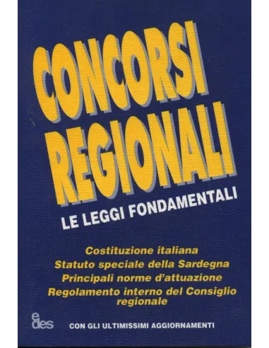Concorsi regionali. Le leggi fondamentali