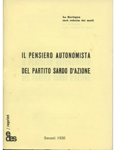 Il pensiero autonomista del Partito Sardo d'Azione