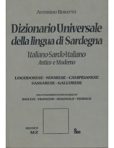 Dizionario Universale della lingua di Sardegna